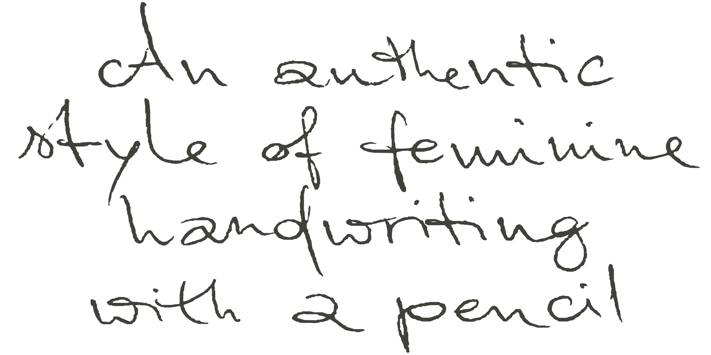Beispiel einer Marleen Script-Schriftart #8